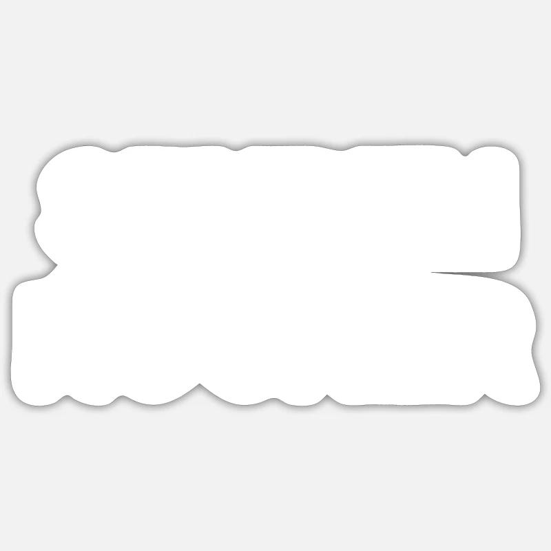 Stuben Rocker - Sticker Größe S (10 x 10 cm) - Mattweiß