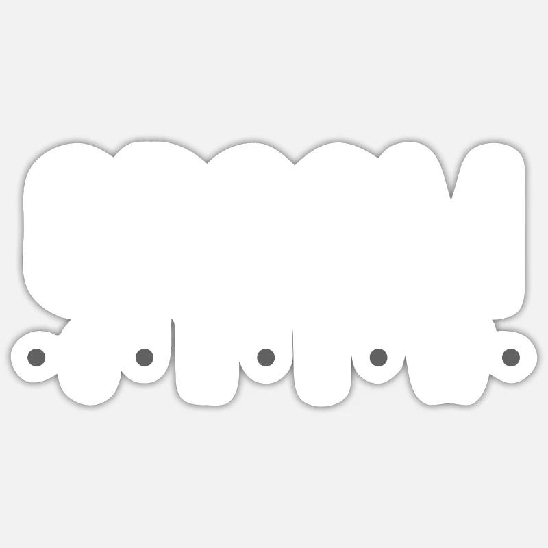 Équipage du marié - Sticker taille S (10 x 10 cm) - blanc mat