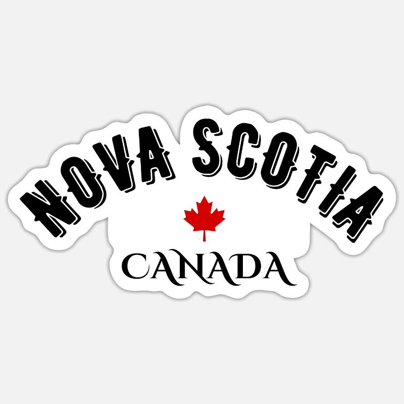 Nova Scotia Canada - Sticker size S (10 x 10 cm) - white matte