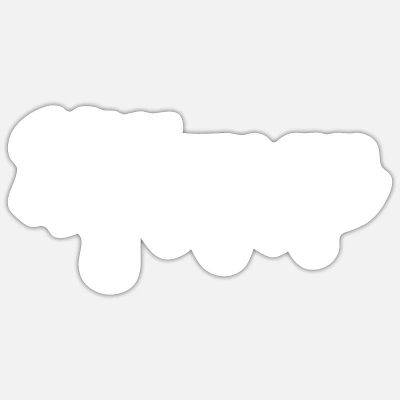 Lustiges Milchmann Geschenk - Sticker Größe S (10 x 10 cm) - Mattweiß