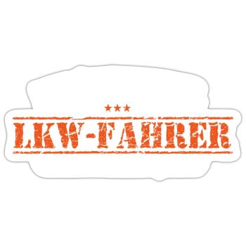 lustiger LKW-Fahrer Spruch ich wäre nett zu mir Sp - Sticker Größe S (10 x 10 cm) - Mattweiß - Vorne
