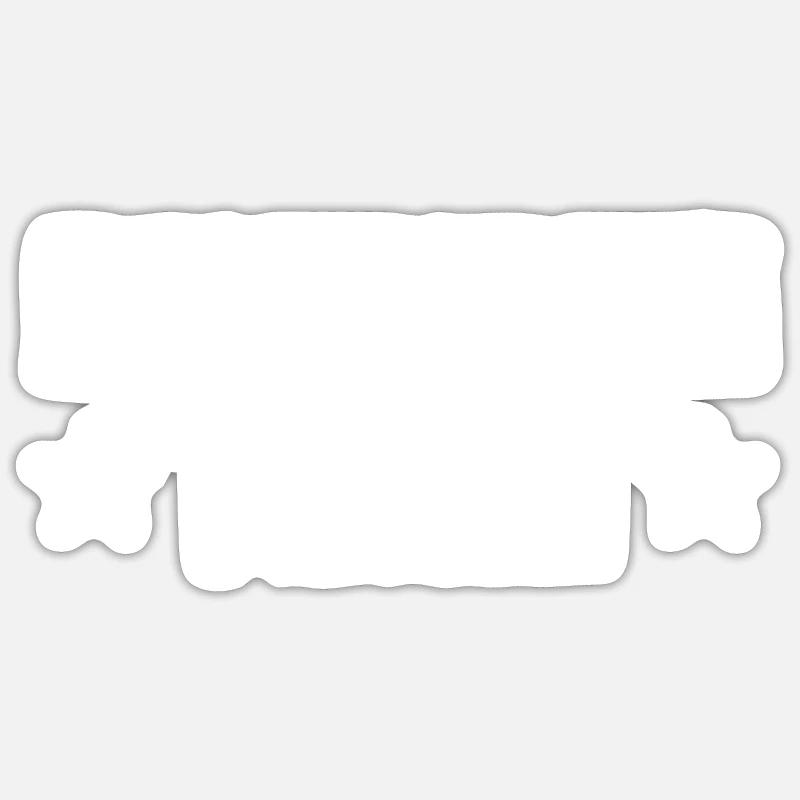 Équipe de natation - Sticker taille S (10 x 10 cm) - blanc mat