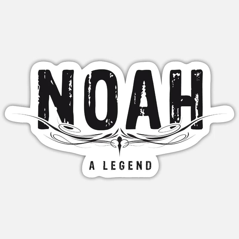 NOAH une légende. - Sticker taille S (10 x 10 cm) - blanc mat