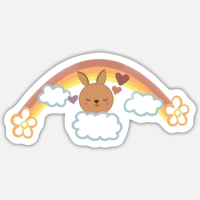 cloud Easter Sticker Größe S (10 x 10 cm)