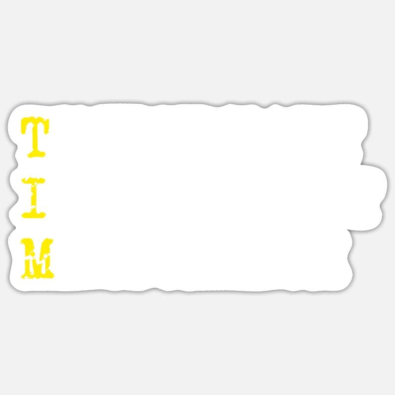 Positive Eigenschaften Tim - Sticker Größe S (10 x 10 cm) - Mattweiß