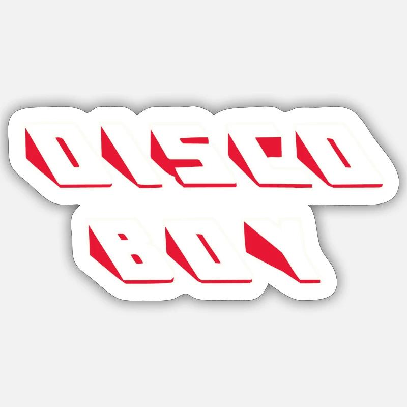 disco boy T-Shirt Pullover Sticker Größe S (10 x 10 cm)