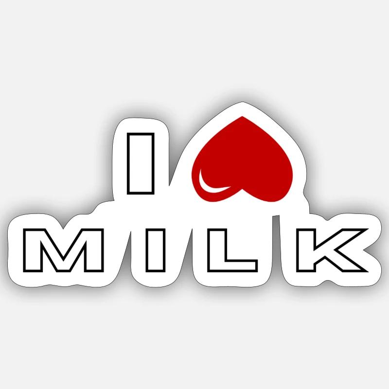 I hate Milk Sticker size S (10 x 10 cm)