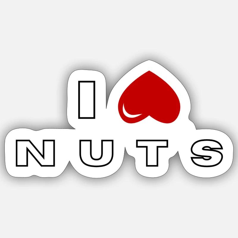 I hate Nuts Sticker size S (10 x 10 cm)