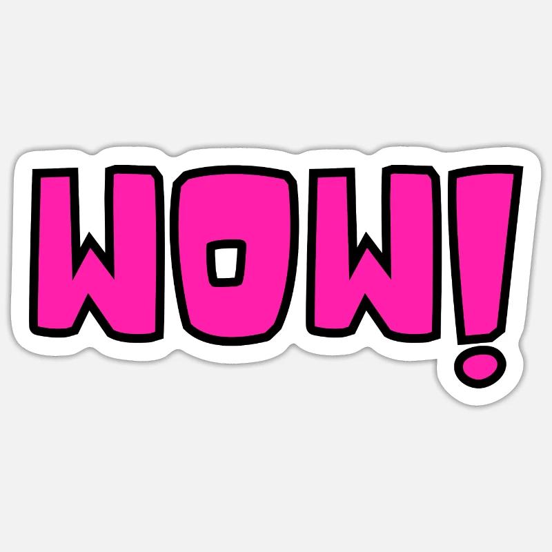 WOW! Sticker Größe S (10 x 10 cm)