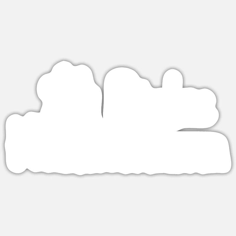 Stolze Hundemama - Sticker Größe S (10 x 10 cm) - Mattweiß
