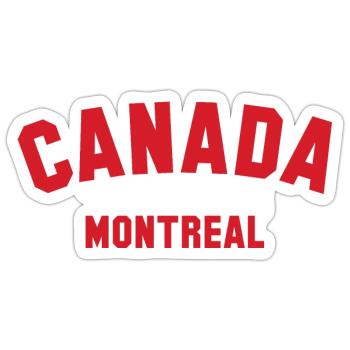 MONTREAL, Canada Kanada - Sticker Größe S (10 x 10 cm) - Mattweiß - Vorne