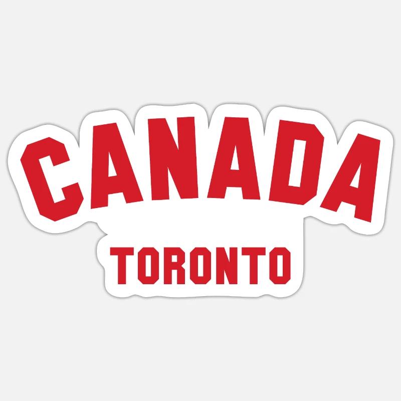TORONTO, Canada Kanada - Sticker taille S (10 x 10 cm) - blanc mat