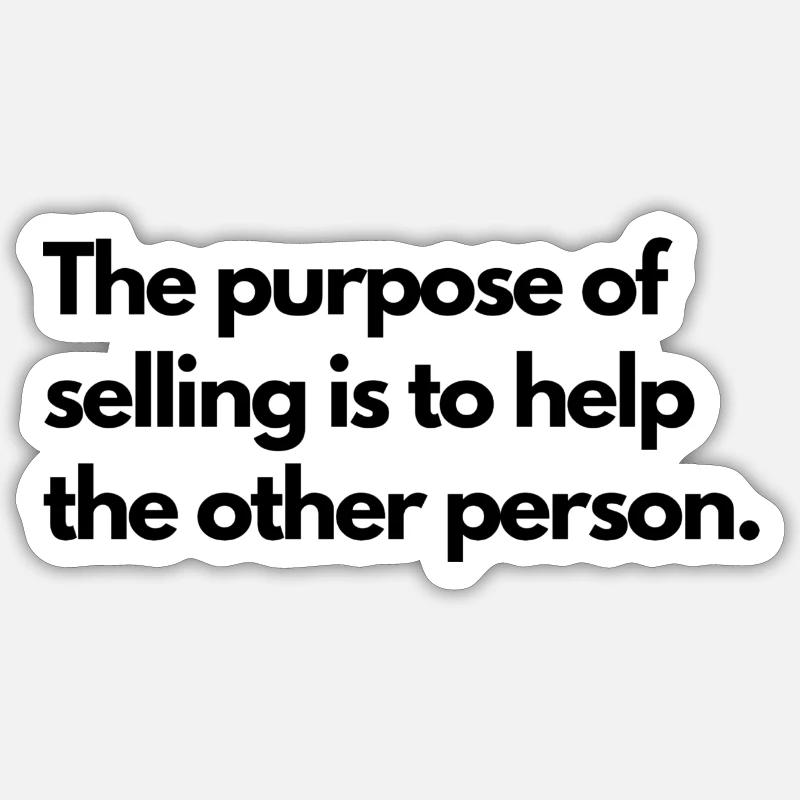 Vendre, c’est aider à citer Sticker taille S (10 x 10 cm)