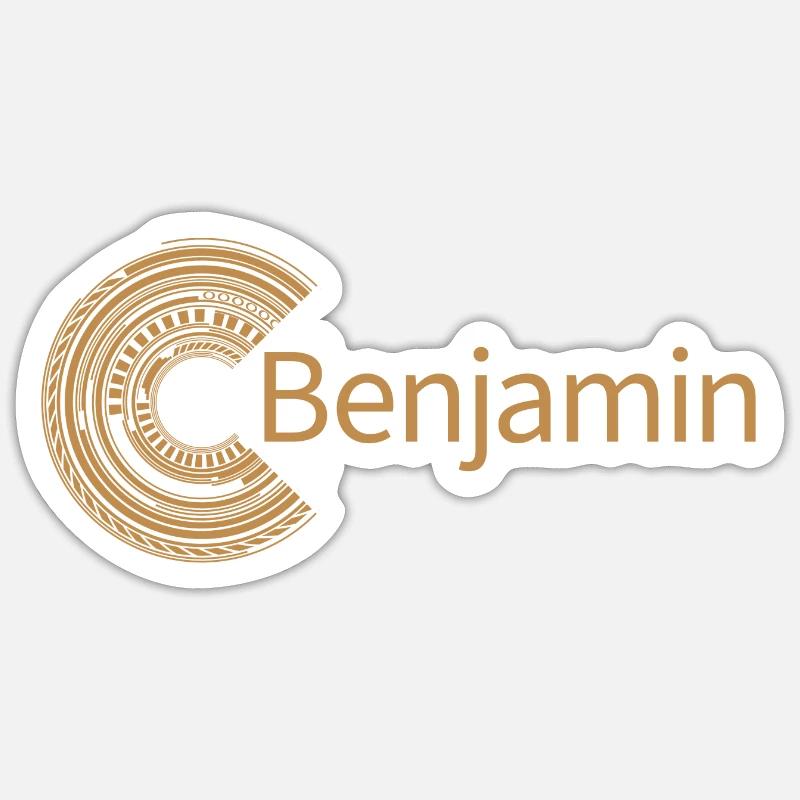 Für Benjamin - Sticker Größe S (10 x 10 cm) - Mattweiß