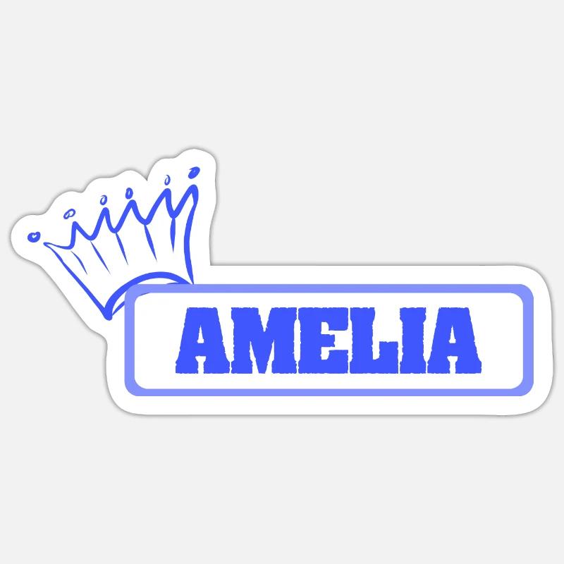 Coccolosa Amelia - Sticker formato S (10 x 10 cm) - bianco opaco