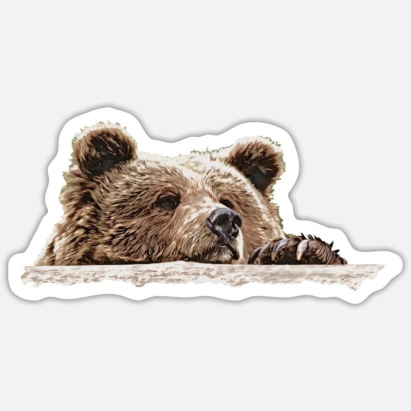 La pose d’Isa Thinker Sticker taille S (10 x 10 cm)