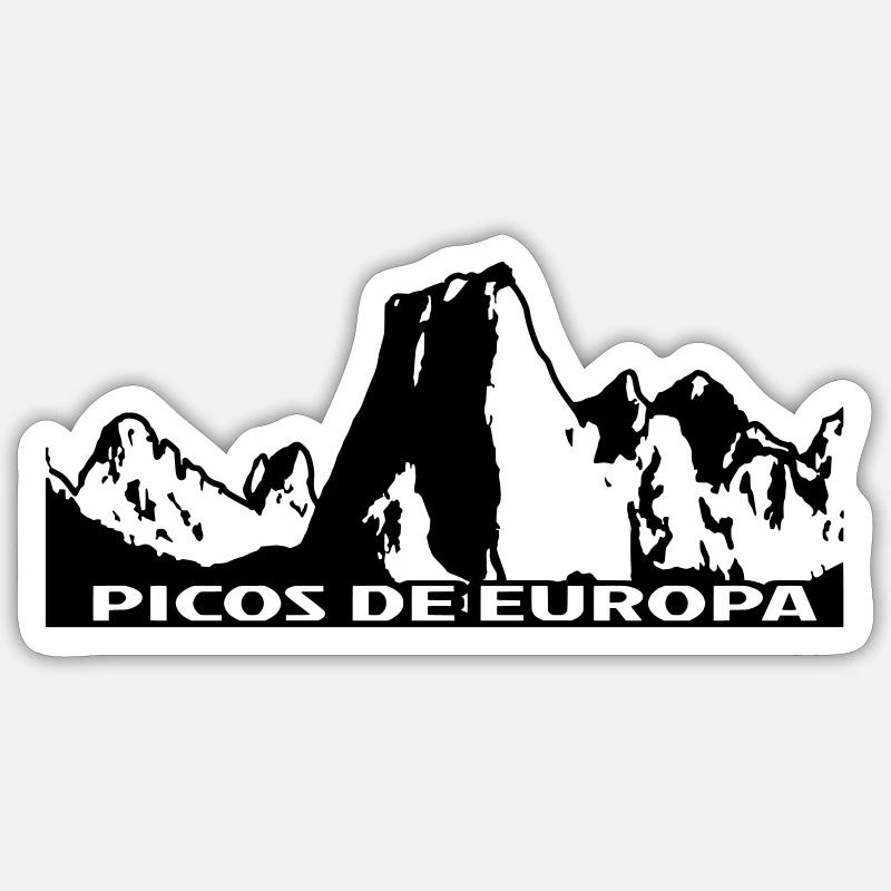 PICOS DE EUROPA - Sticker size S (10 x 10 cm) - white matte