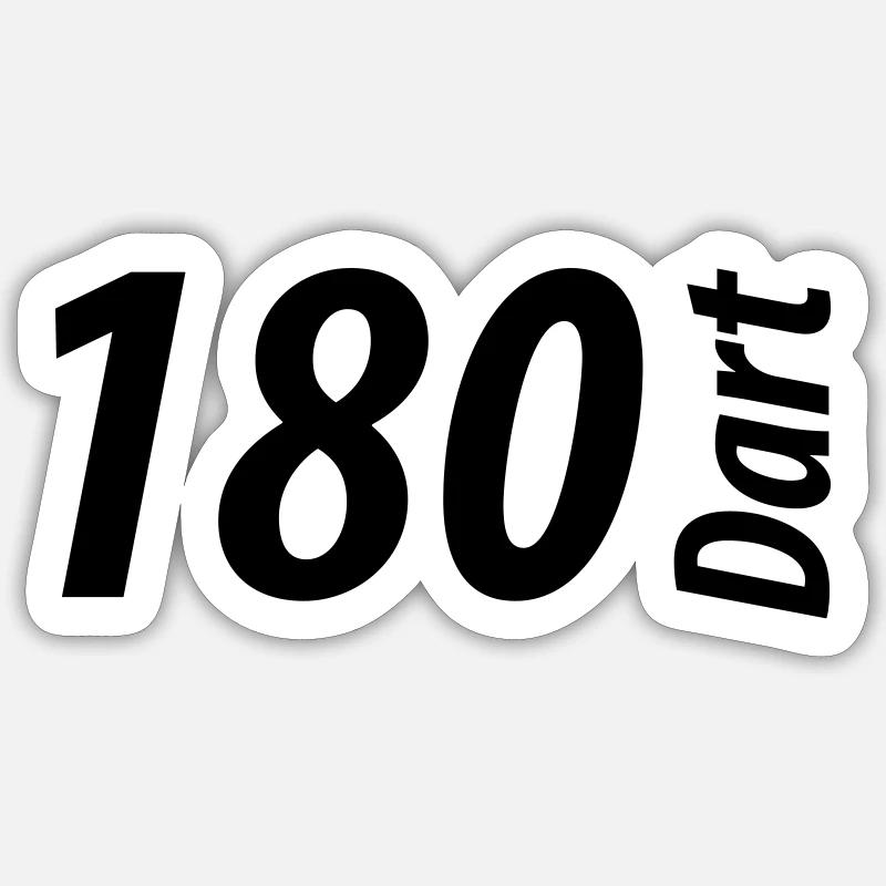 dart 180, darten Sticker Größe S (10 x 10 cm)