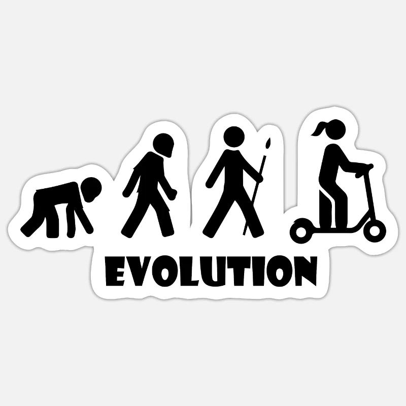 E-Scooter Roller Scooter Sticker taille S (10 x 10 cm)