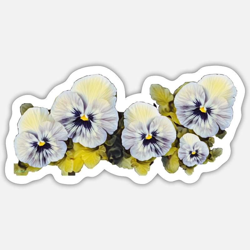 Pensées Sticker taille S (10 x 10 cm)