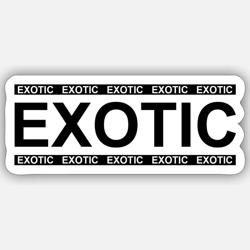 EXOTIC 1 Sticker Größe S (10 x 10 cm)
