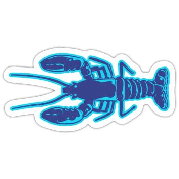 Hummer - Sticker Größe S (10 x 10 cm) - Mattweiß - Vorne