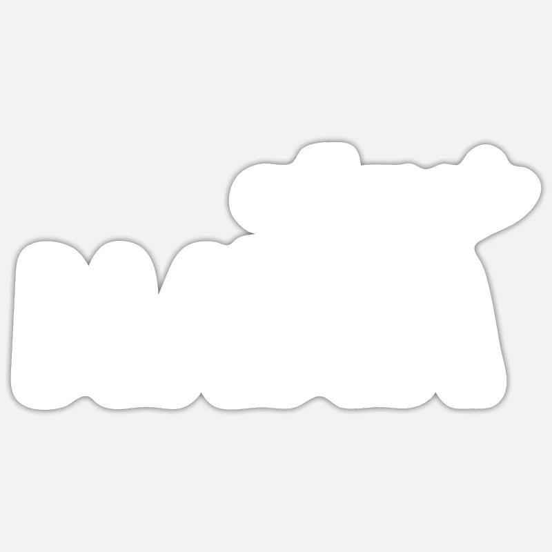Call me mama - Sticker taille S (10 x 10 cm) - blanc mat