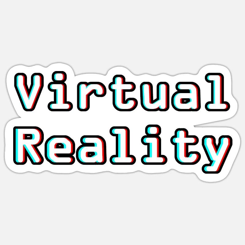 Virtual Reality Unleashed - Digital Art Sticker size S (10 x 10 cm)