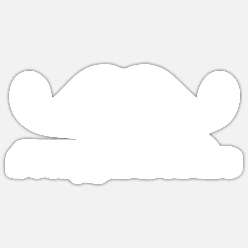 Stilvoller Bartstil: Bleiben Sie bärtig und zeigen Sie Ihr einzigartiges Selbst Sticker Größe S (10 x 10 cm)