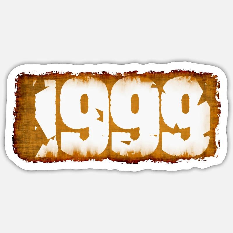 1999 - Sticker Größe S (10 x 10 cm) - Mattweiß