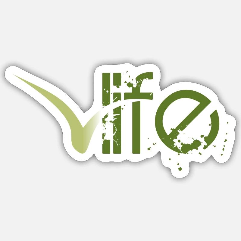 logo - Sticker taille S (10 x 10 cm) - blanc mat