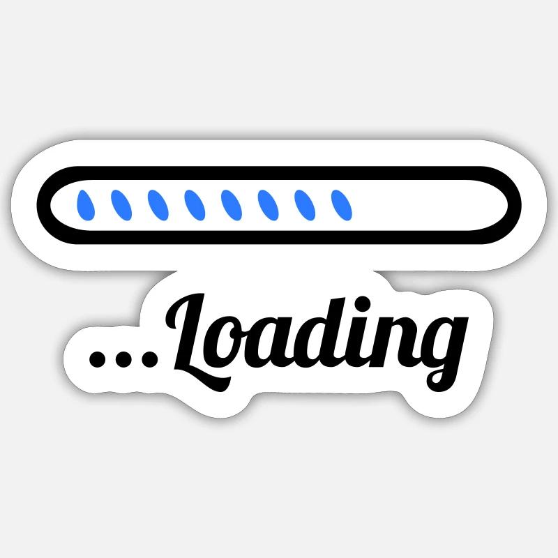 Chargement - Sticker taille S (10 x 10 cm) - blanc mat