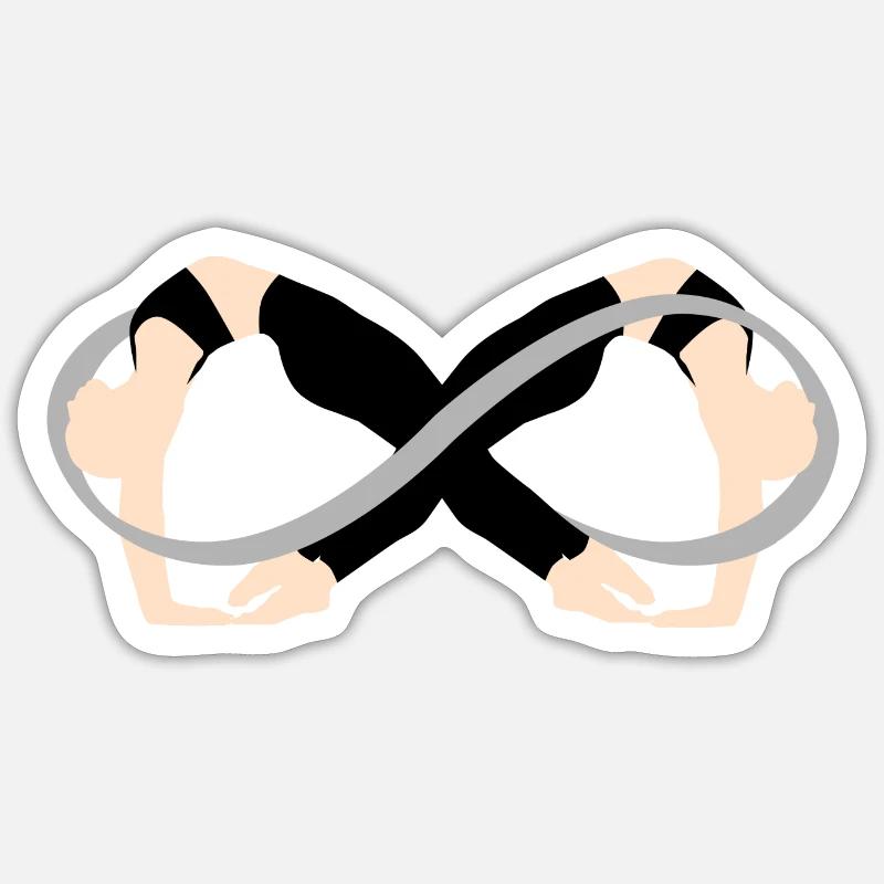 Infinite - Sticker size S (10 x 10 cm) - white matte