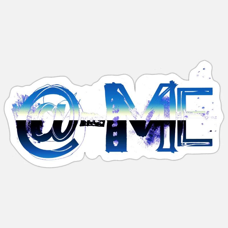 email drôle de travail bureau réunion e-mails mail comput - Sticker taille S (10 x 10 cm) - blanc mat