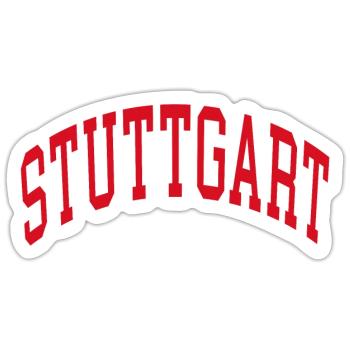 Stuttgart - Sticker size S (10 x 10 cm) - white matte - Front