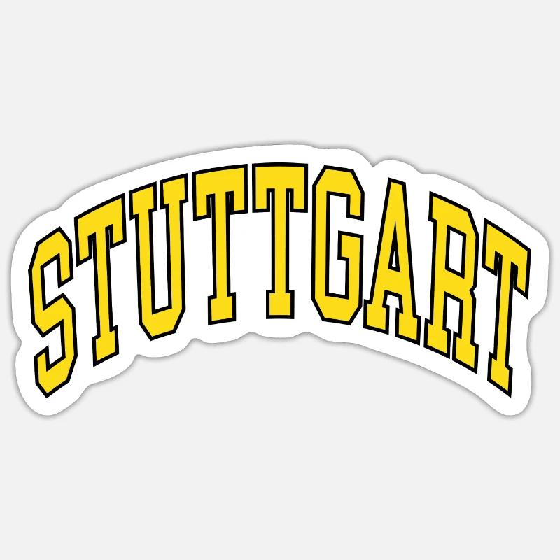Stuttgart - Sticker size S (10 x 10 cm) - white matte