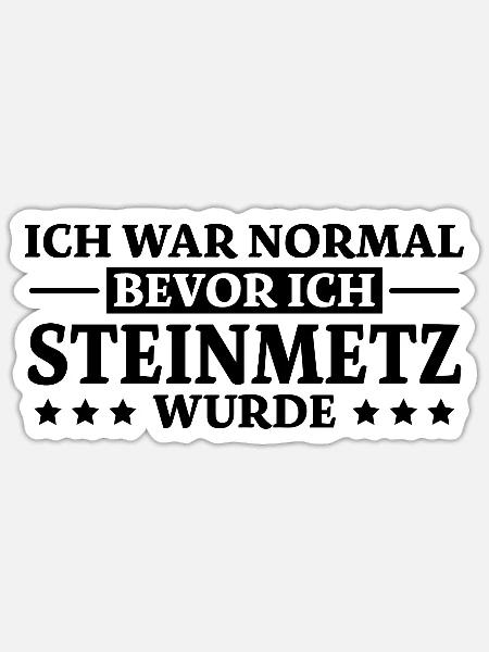 Steinmetz Spruch Beruf Lustiges Steinmetz Geschenk - Sticker Größe S (10 x 10 cm) - Mattweiß