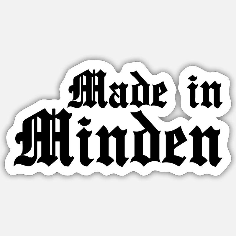 Minden - Sticker Größe S (10 x 10 cm) - Mattweiß