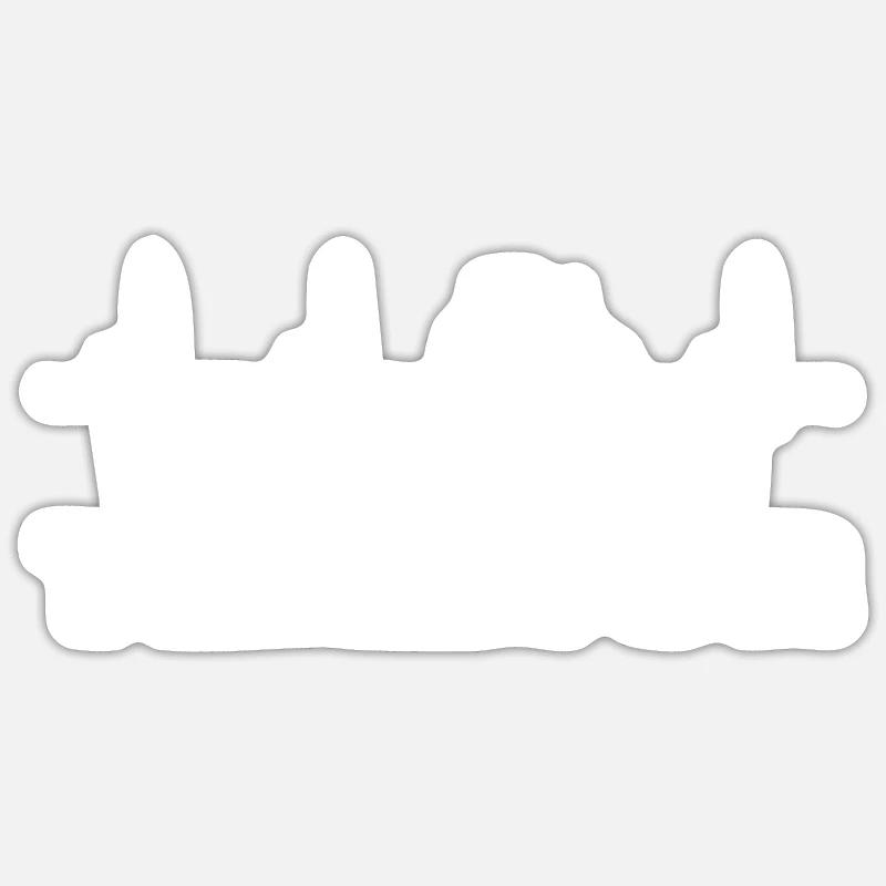 Traktor - Sticker Größe S (10 x 10 cm) - Mattweiß
