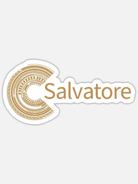 Für Salvatore - Sticker Größe S (10 x 10 cm) - Mattweiß