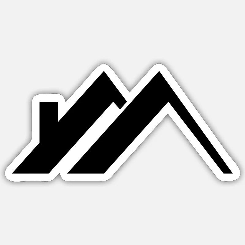 Dachdecker Logo Sticker Größe S (10 x 10 cm)