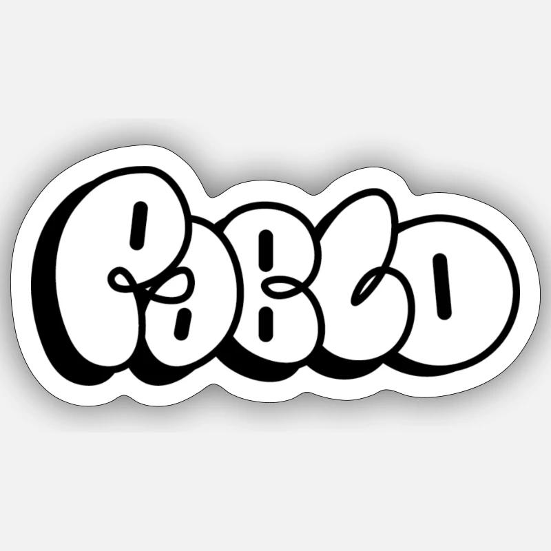 Pablo - Sticker size S (10 x 10 cm) - white matte