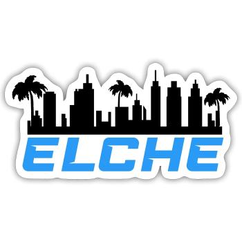 Élans - Sticker taille S (10 x 10 cm) - blanc mat - Devant
