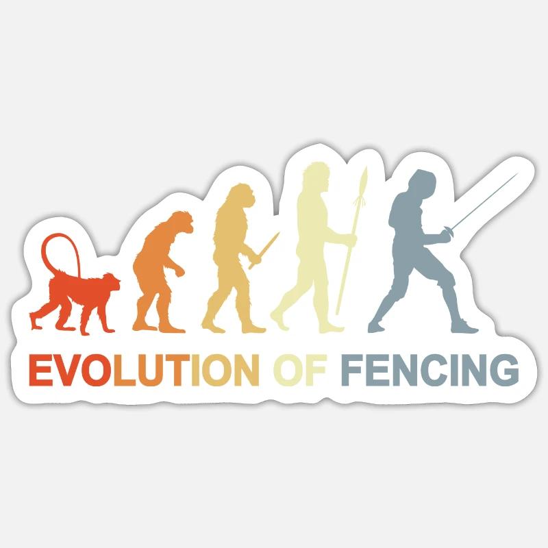 Fechter Evolution Sticker Größe S (10 x 10 cm)