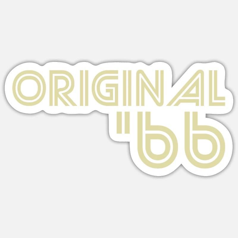 1966 - Sticker taille S (10 x 10 cm) - blanc mat