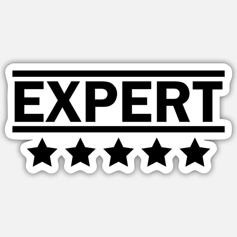 EXPERT Sticker size S (10 x 10 cm)