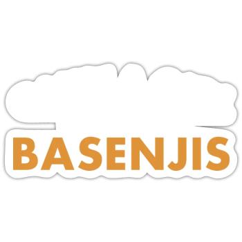 Chien Seulement Une Fille Qui Aime Basenji - Sticker taille S (10 x 10 cm) - blanc mat - Devant