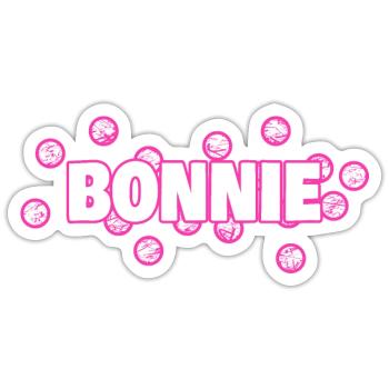 Geschenk für Bonnie - Sticker Größe S (10 x 10 cm) - Mattweiß - Vorne