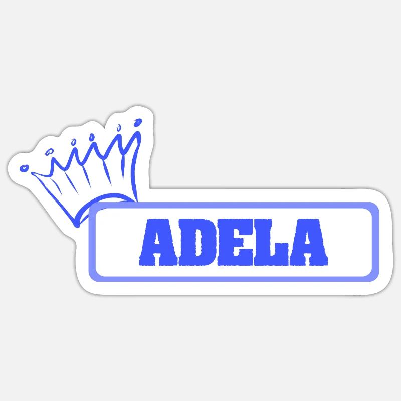 Adela als Schwester - Sticker Größe S (10 x 10 cm) - Mattweiß