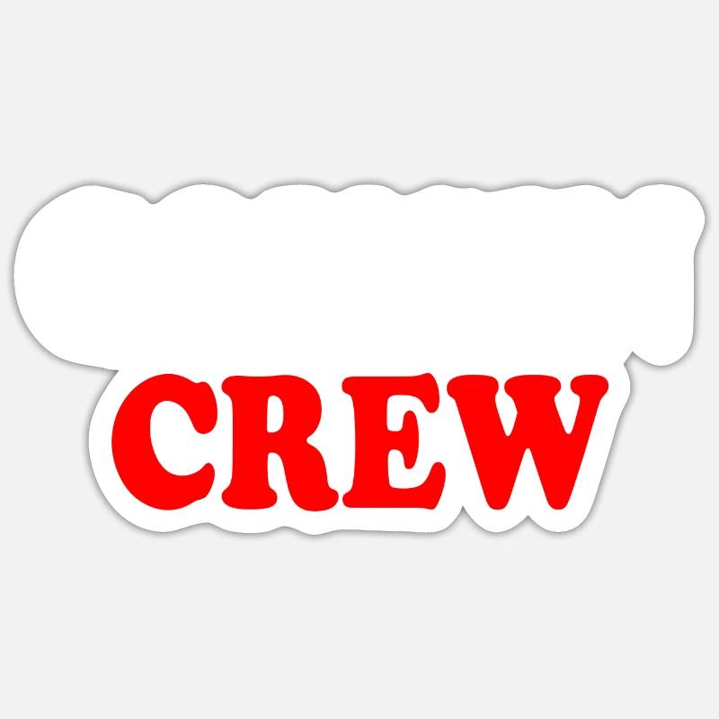 Cousin crew - Sticker taille S (10 x 10 cm) - blanc mat